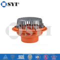 Roof drain with aluminum strainer and cast iron body